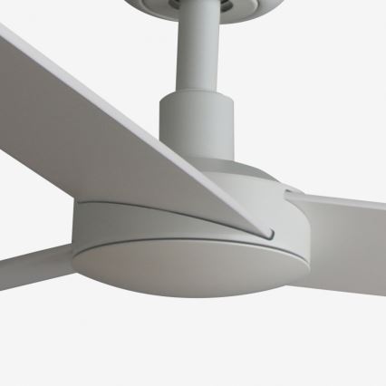 FARO 34297WT - Ανεμιστήρας οροφής RUDDER L λευκό/μπεζ διάμετρος 132 cm Wi-Fi Tuya + τηλεχειριστήριο