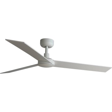 FARO 34297WT - Ανεμιστήρας οροφής RUDDER L λευκό/μπεζ διάμετρος 132 cm Wi-Fi Tuya + τηλεχειριστήριο