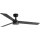 FARO 34298WT-1TW - Ανεμιστήρας οροφής LED Dimmable RUDDER L LED/18W/230V 2700/4350/6000K μαύρο διάμετρος 132 cm Wi-Fi Tuya + τηλεχειριστήριο