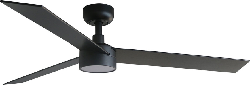 FARO 34298WT-1TW - Ανεμιστήρας οροφής LED Dimmable RUDDER L LED/18W/230V 2700/4350/6000K μαύρο διάμετρος 132 cm Wi-Fi Tuya + τηλεχειριστήριο