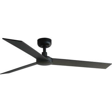 FARO 34298WT - Ανεμιστήρας οροφής RUDDER L μαύρο/βέγκε διάμετρος 132 cm Wi-Fi Tuya + τηλεχειριστήριο