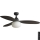 FARO 34301-11L - Ανεμιστήρας οροφής PALMA 1xE27/15W/230V καφέ διάμετρος 129 cm IP44 + τηλεχειριστήριο
