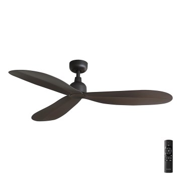 FARO 34301 - Ανεμιστήρας οροφής PALMA καφέ διάμετρος 129 cm IP44 + τηλεχειριστήριο