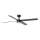 FARO 34356-1TW - Ανεμιστήρας οροφής LED Dimmable RUDDER L LED/20W/230V μαύρο/καφέ διάμετρος 132 cm + τηλεχειριστήριο