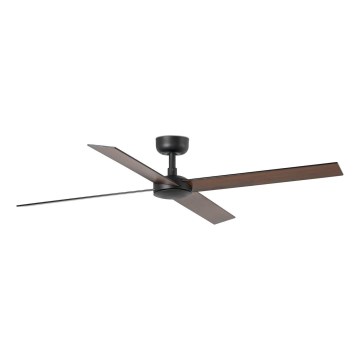 FARO 34356 - Ανεμιστήρας οροφής RUDDER L καφέ/μαύρο διάμετρος 132 cm + τηλεχειριστήριο