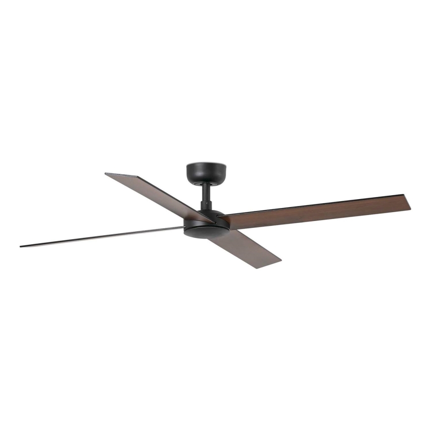 FARO 34356 - Ανεμιστήρας οροφής RUDDER L καφέ/μαύρο διάμετρος 132 cm + τηλεχειριστήριο