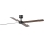 FARO 34356WT - Ανεμιστήρας οροφής RUDDER L καφέ/μαύρο διάμετρος 132 cm Wi-Fi Tuya + τηλεχειριστήριο