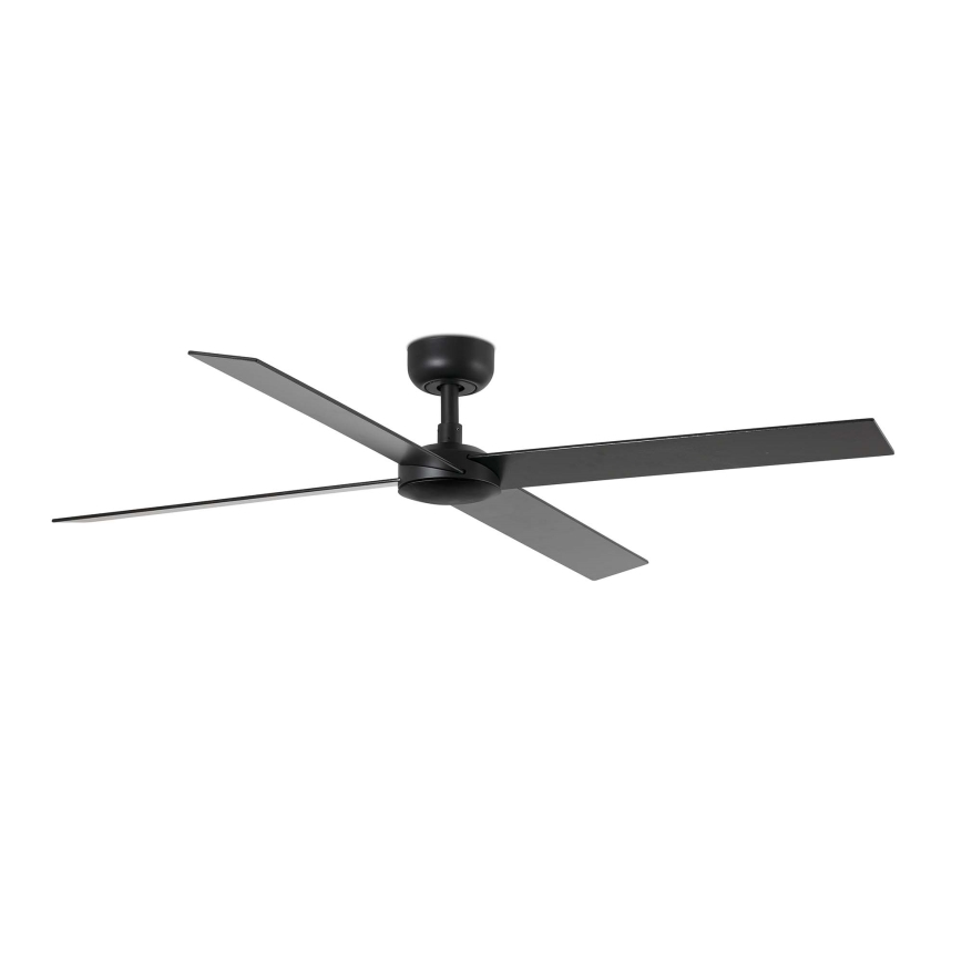 FARO 34356WT - Ανεμιστήρας οροφής RUDDER L καφέ/μαύρο διάμετρος 132 cm Wi-Fi Tuya + τηλεχειριστήριο