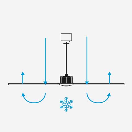 FARO 34356WT1S - Ρυθμιζόμενος LED ανεμιστήρας οροφής RUDDER L LED/18W/230V 2700/3000/4000K διάμ. 132 cm καφέ/μαύρο Wi-Fi Tuya + τηλεχειριστήριο