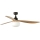 FARO 34360WT-11L - Ανεμιστήρας οροφής OUTWOOD L 1xE27/15W/230V καφέ/μαύρο διάμετρος 150 cm Wi-Fi Tuya IP44 + τηλεχειριστήριο