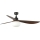 FARO 34362WT-11L - Ανεμιστήρας οροφής OUTWOOD L 1xE27/15W/230V καφέ/μαύρο διάμετρος 150 cm Wi-Fi Tuya IP44 + τηλεχειριστήριο