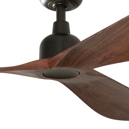 FARO 34362WT - Ανεμιστήρας οροφής OUTWOOD L καφέ/μαύρο διάμετρος 150 cm Wi-Fi Tuya IP44 + τηλεχειριστήριο