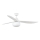 FARO 34363WT-11L - Ανεμιστήρας οροφής OUTWOOD L 1xE27/15W/230V λευκό διάμετρος 150 cm Wi-Fi Tuya IP44 + τηλεχειριστήριο
