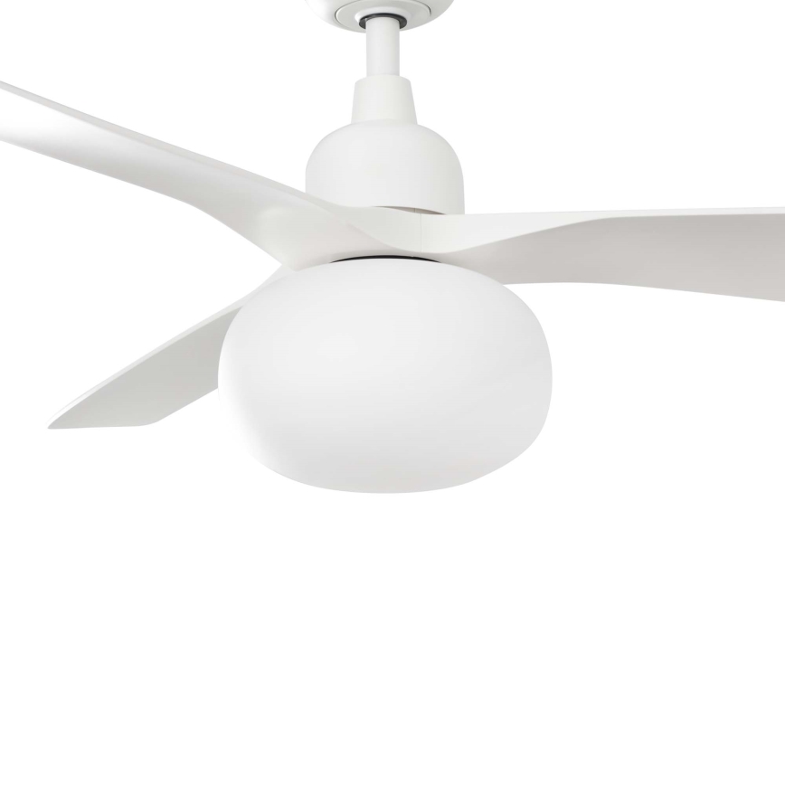 FARO 34363WT-11L - Ανεμιστήρας οροφής OUTWOOD L 1xE27/15W/230V λευκό διάμετρος 150 cm Wi-Fi Tuya IP44 + τηλεχειριστήριο