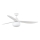 FARO 34363WT-11L - οροφής ανεμιστήρας OUTWOOD L 1xE27/15W/230V λευκός Ø150 cm Wi-Fi Tuya IP44 + τηλεχειριστήριο