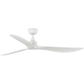 FARO 34363WT - Ανεμιστήρας οροφής OUTWOOD L λευκό διάμετρος 150 cm Wi-Fi Tuya IP44 + τηλεχειριστήριο