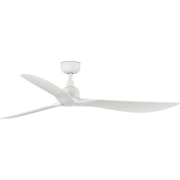 FARO 34363WT - Ανεμιστήρας οροφής OUTWOOD L λευκό διάμετρος 150 cm Wi-Fi Tuya IP44 + τηλεχειριστήριο