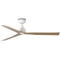FARO 34370 - Ανεμιστήρας οροφής MARINE M, διάμ. 125 cm, καφέ/λευκό, IP44 + τηλεχειριστήριο