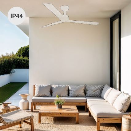 FARO 34372 - Ανεμιστήρας οροφής MARINE M Ø 125 cm καφέ/μαύρο IP44 + τηλεχειριστήριο