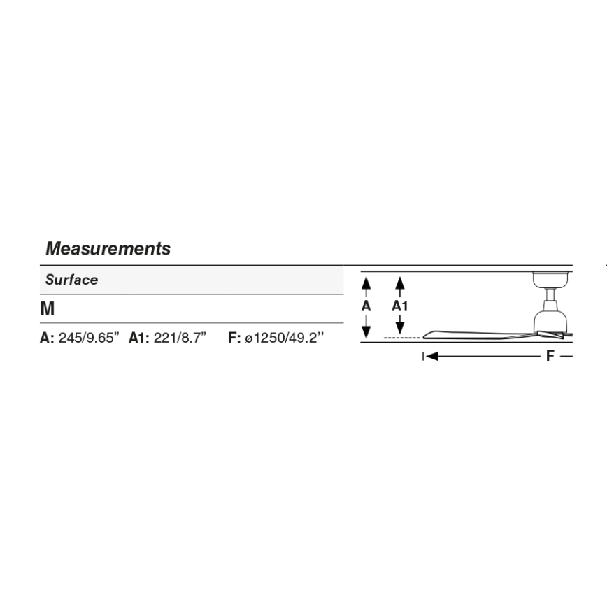 FARO 34372 - Ανεμιστήρας οροφής MARINE M Ø 125 cm καφέ/μαύρο IP44 + τηλεχειριστήριο