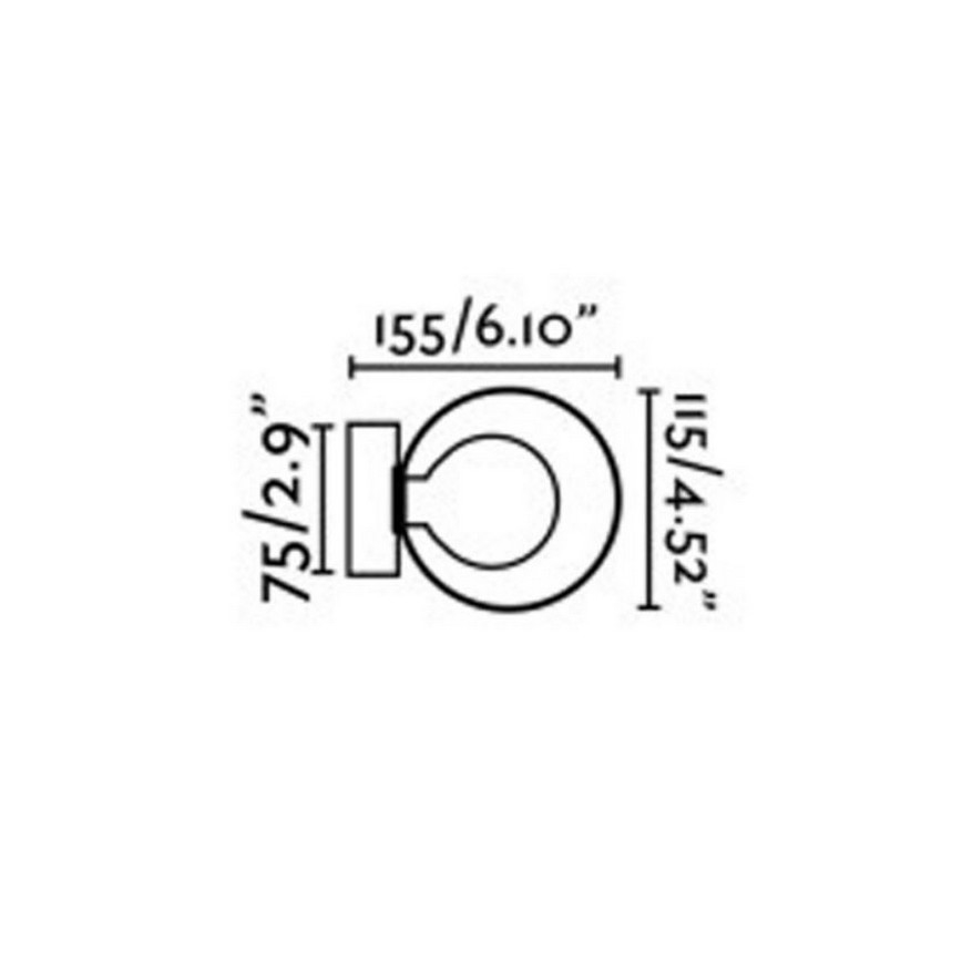 FARO 40086 - Επιτοίχιο φωτιστικό μπάνιου PERLA 1xG9/6W/230V IP44