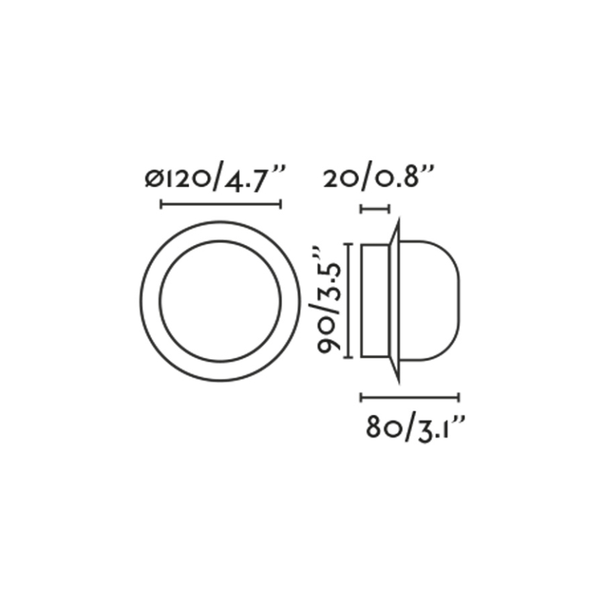 FARO 40095 - Φωτιστικό τοίχου μπάνιου LED MAY LED/4W/230V IP44 λευκό