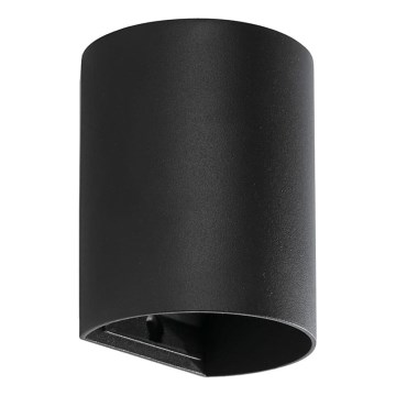 FARO 40523 - Φωτιστικό τοίχου SOLE 1xGU10/8W/230V μαύρο στρογγυλό