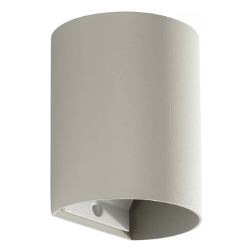 FARO 40524 - Φωτιστικό τοίχου SOLE 1xGU10/8W/230V γκρι στρογγυλό