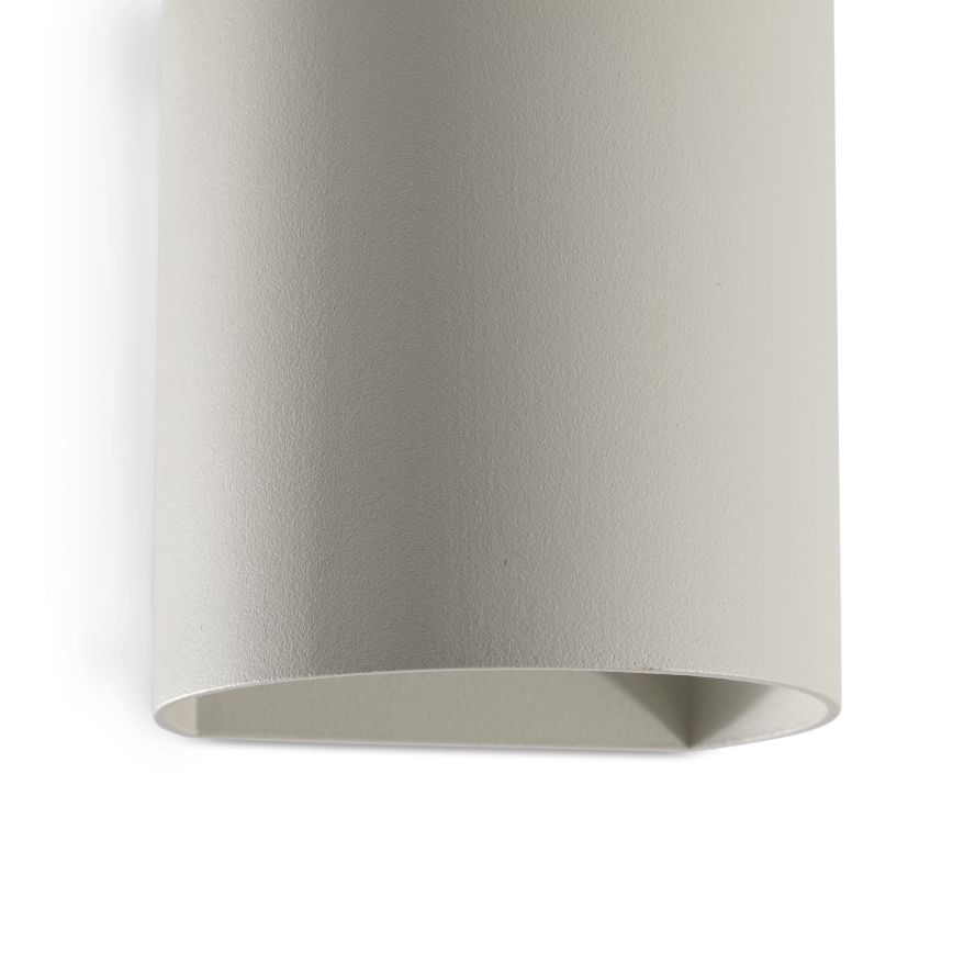 FARO 40524 - Φωτιστικό τοίχου SOLE 1xGU10/8W/230V γκρι στρογγυλό