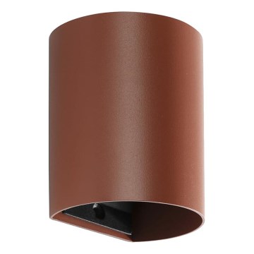 FARO 40525 - Φωτιστικό τοίχου SOLE 1xGU10/8W/230V τούβλο στρογγυλό