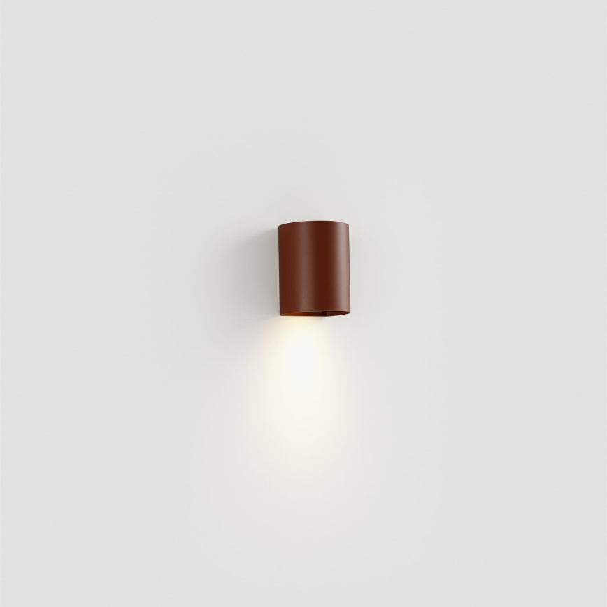 FARO 40525 - Φωτιστικό τοίχου SOLE 1xGU10/8W/230V τούβλο στρογγυλό
