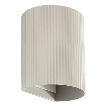 FARO 40528 - Φωτιστικό τοίχου SOLE 1xGU10/8W/230V γκρι αυλακωτό στρογγυλό