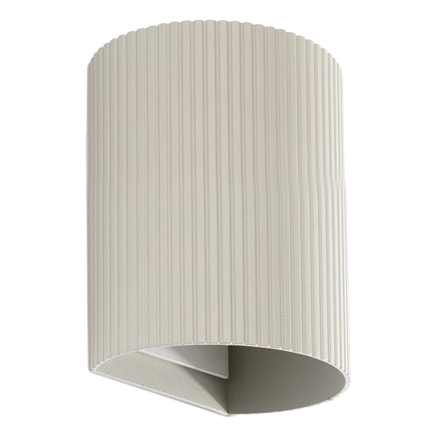 FARO 40528 - Φωτιστικό τοίχου SOLE 1xGU10/8W/230V γκρι αυλακωτό στρογγυλό