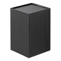FARO 40535 - Φωτιστικό τοίχου SOLE 1xGU10/8W/230V μαύρο αυλακωτό γωνιακό