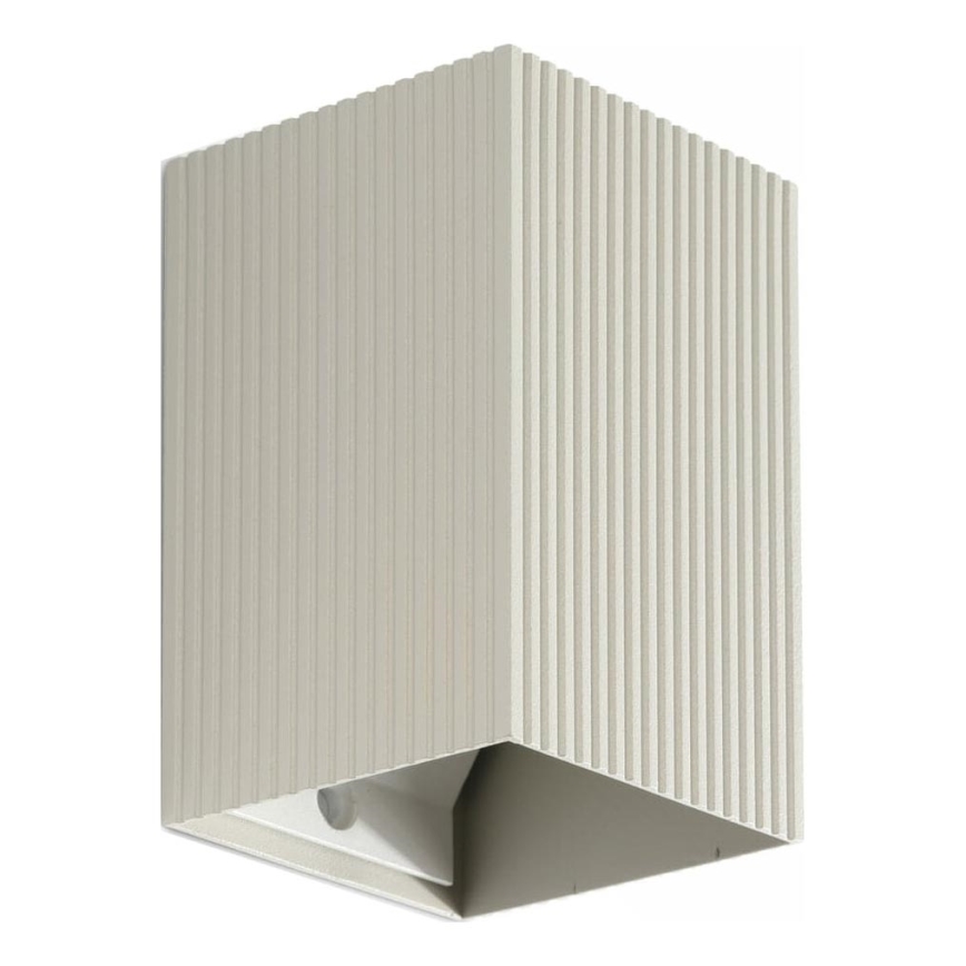 FARO 40536 - Φωτιστικό τοίχου SOLE 1xGU10/8W/230V γκρι αυλακωτό γωνιακό