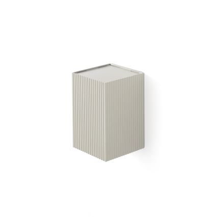FARO 40536 - Φωτιστικό τοίχου SOLE 1xGU10/8W/230V γκρι αυλακωτό γωνιακό
