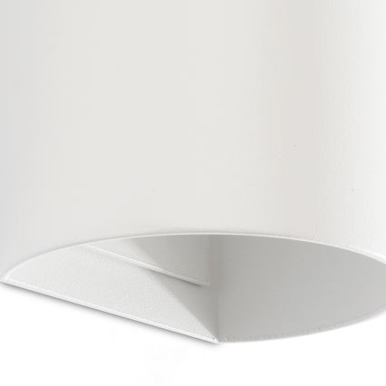 FARO 40538 - Φωτιστικό τοίχου SOLE 2xGU10/8W/230V λευκό στρογγυλό
