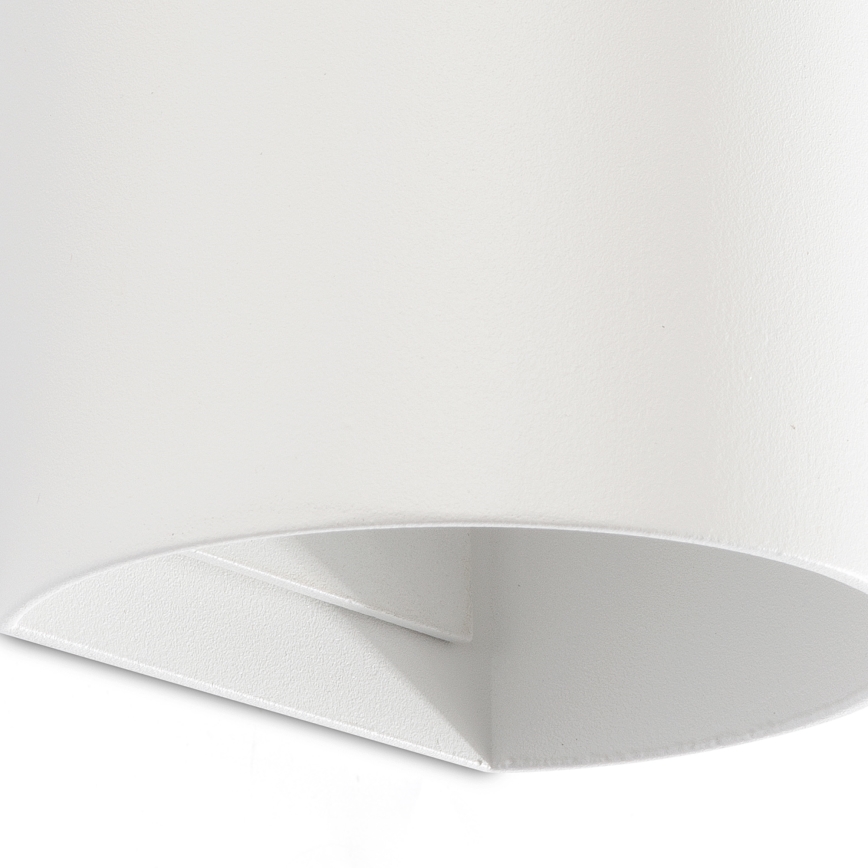 FARO 40538 - Φωτιστικό τοίχου SOLE 2xGU10/8W/230V λευκό στρογγυλό