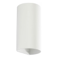 FARO 40538 - Φωτιστικό τοίχου SOLE 2xGU10/8W/230V λευκό στρογγυλό