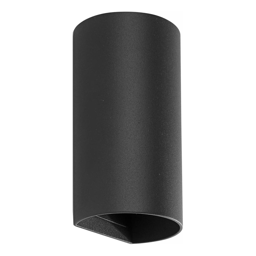 FARO 40539 - Φωτιστικό τοίχου SOLE 2xGU10/8W/230V μαύρο στρογγυλό