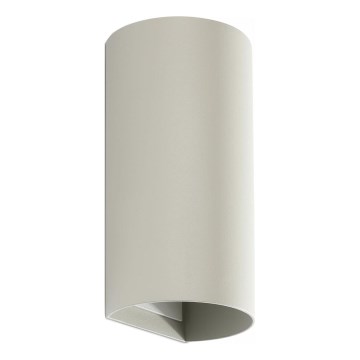 FARO 40540 - Φωτιστικό τοίχου SOLE 2xGU10/8W/230V γκρι στρογγυλό