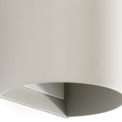 FARO 40540 - Φωτιστικό τοίχου SOLE 2xGU10/8W/230V γκρι στρογγυλό