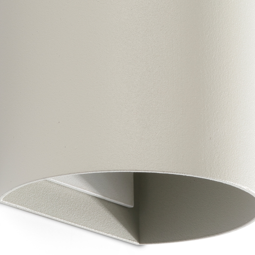 FARO 40540 - Φωτιστικό τοίχου SOLE 2xGU10/8W/230V γκρι στρογγυλό