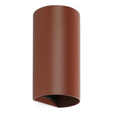 FARO 40541 - Φωτιστικό τοίχου SOLE 2xGU10/8W/230V τούβλο στρογγυλό