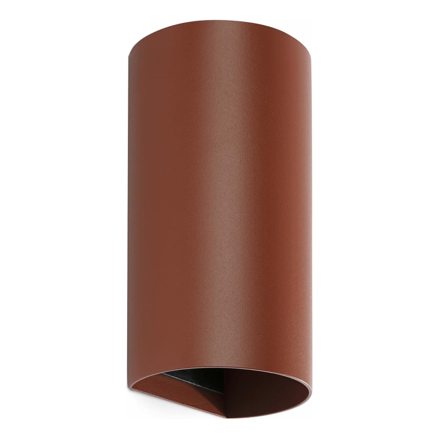 FARO 40541 - Φωτιστικό τοίχου SOLE 2xGU10/8W/230V τούβλο στρογγυλό