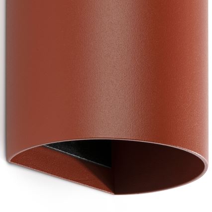 FARO 40541 - Φωτιστικό τοίχου SOLE 2xGU10/8W/230V τούβλο στρογγυλό