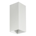 FARO 40565 - Φωτιστικό τοίχου SOLE 2xGU10/8W/230V λευκό αυλακωτό γωνιακό