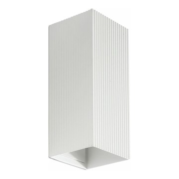 FARO 40565 - Φωτιστικό τοίχου SOLE 2xGU10/8W/230V λευκό αυλακωτό γωνιακό