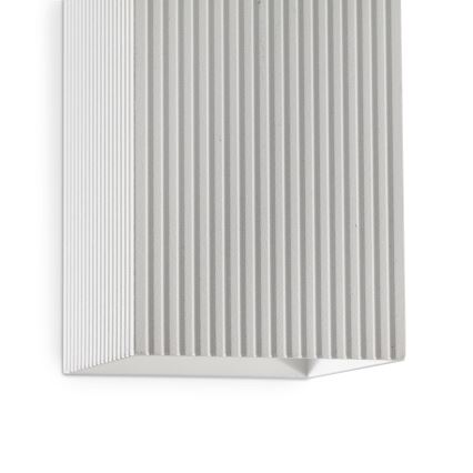 FARO 40565 - Φωτιστικό τοίχου SOLE 2xGU10/8W/230V λευκό αυλακωτό γωνιακό