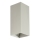 FARO 40567 - Φωτιστικό τοίχου SOLE 2xGU10/8W/230V γκρι αυλακωτό γωνιακό